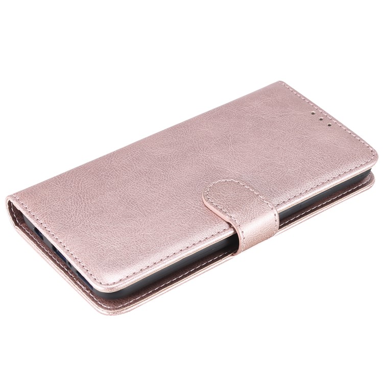 Embalagem Destacável Magnética Do Suporte Do Couro Da Carteira 2 In-1 Para O Huawei P30 Lite / nova 4e - Rosa Ouro-7