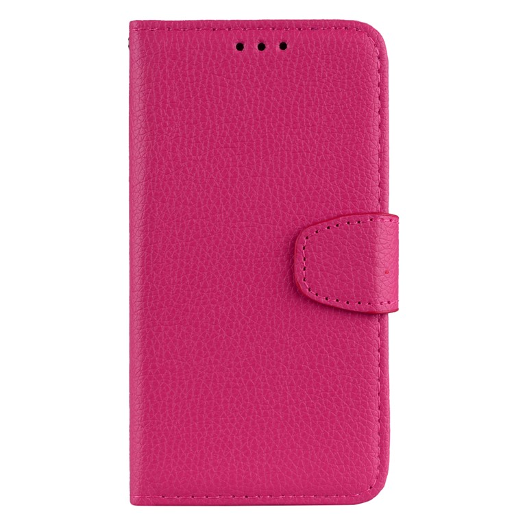 Litchi Skin Wallet Leather Stand Case for Huawei P30 - Rose-3