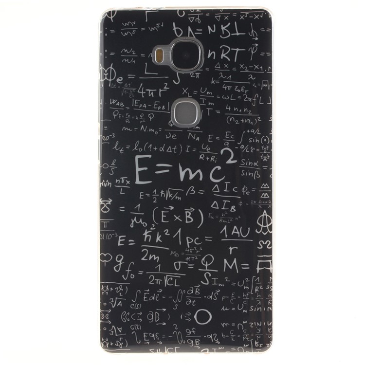 IMD TPU Gel Case Cover for Huawei Honor Play 5X/Honor 5X - Equation Pattern-1