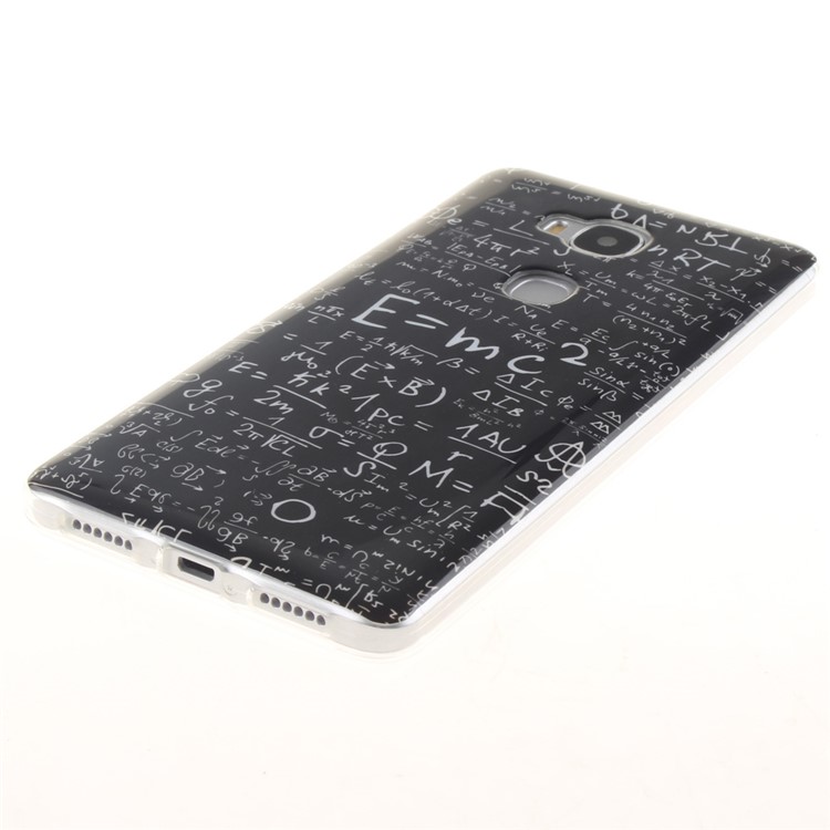 IMD TPU Gel Case Cover for Huawei Honor Play 5X/Honor 5X - Equation Pattern-3