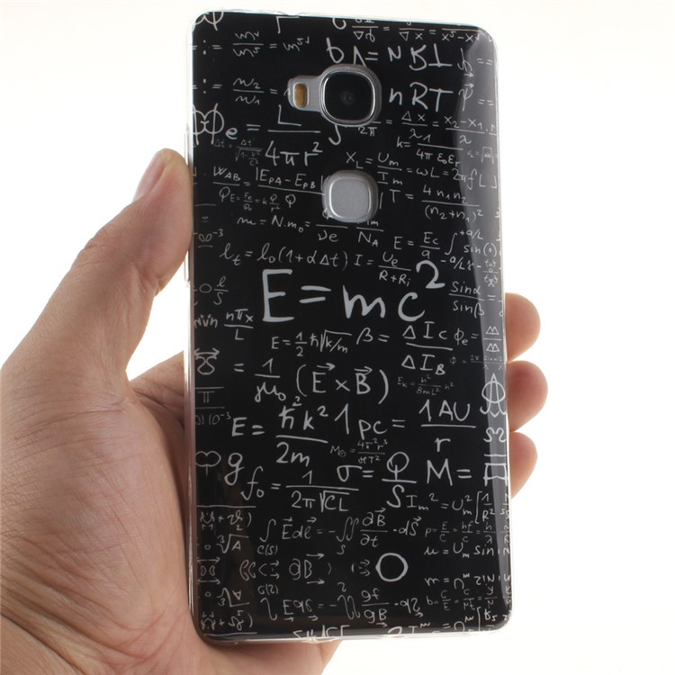 IMD TPU Gel Case Cover for Huawei Honor Play 5X/Honor 5X - Equation Pattern-5