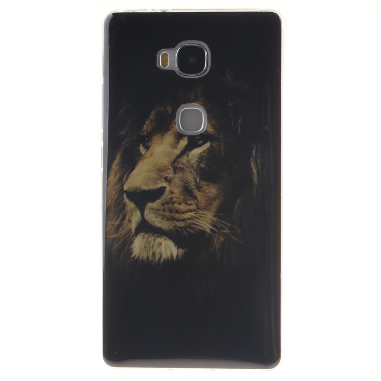 Gel TPU IMD Phone Cover for Huawei Honor Play 5X/Honor 5X - Lion-1