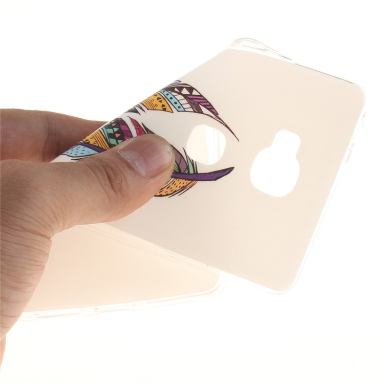 Soft TPU IMD Gel Cover for Huawei Honor Play 5X/Honor 5X - Colorful Feathers-6