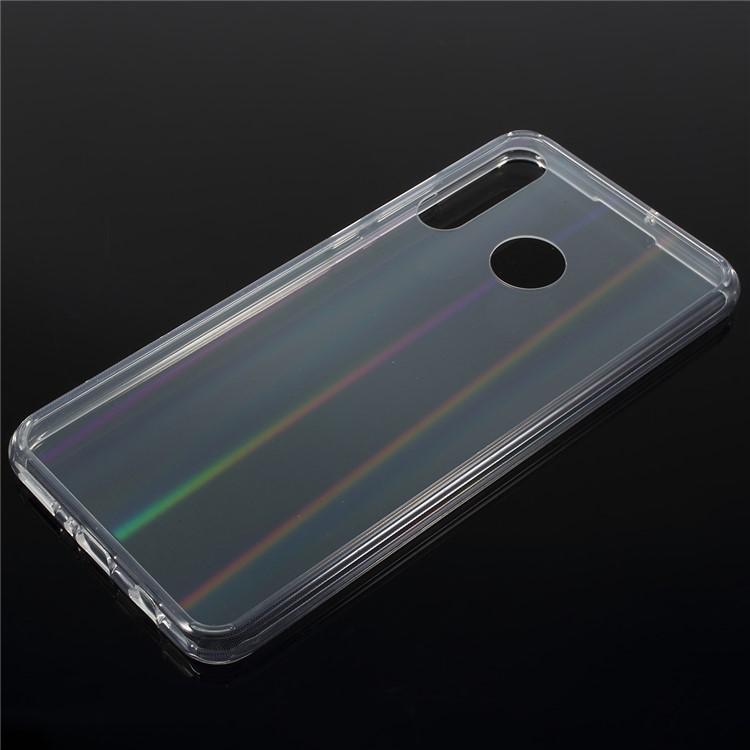 Aurora Series Acrylic + TPU Frame Bling Transparent Phone Case for Huawei P30 Lite-1