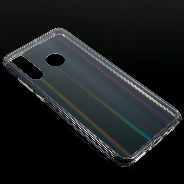 Aurora Series Acrylic + TPU Frame Bling Transparent Phone Case for Huawei P30 Lite-3