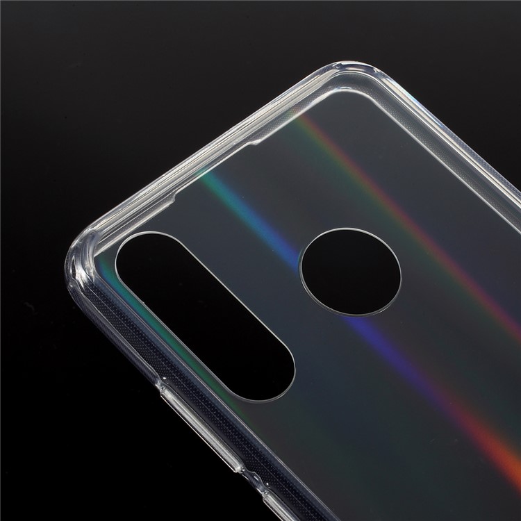 Aurora Series Acrylic + TPU Frame Bling Transparent Phone Case for Huawei P30 Lite-4