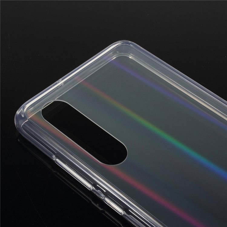 Aurora Series Acrylic + TPU Frame Bling Transparent Phone Back Case for Huawei P30-4