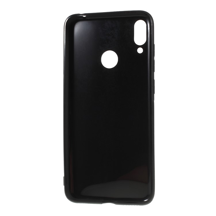 Carbon Fiber Brushed TPU Mobile Phone Shell for Huawei Y7 Prime (2019) - Black-3