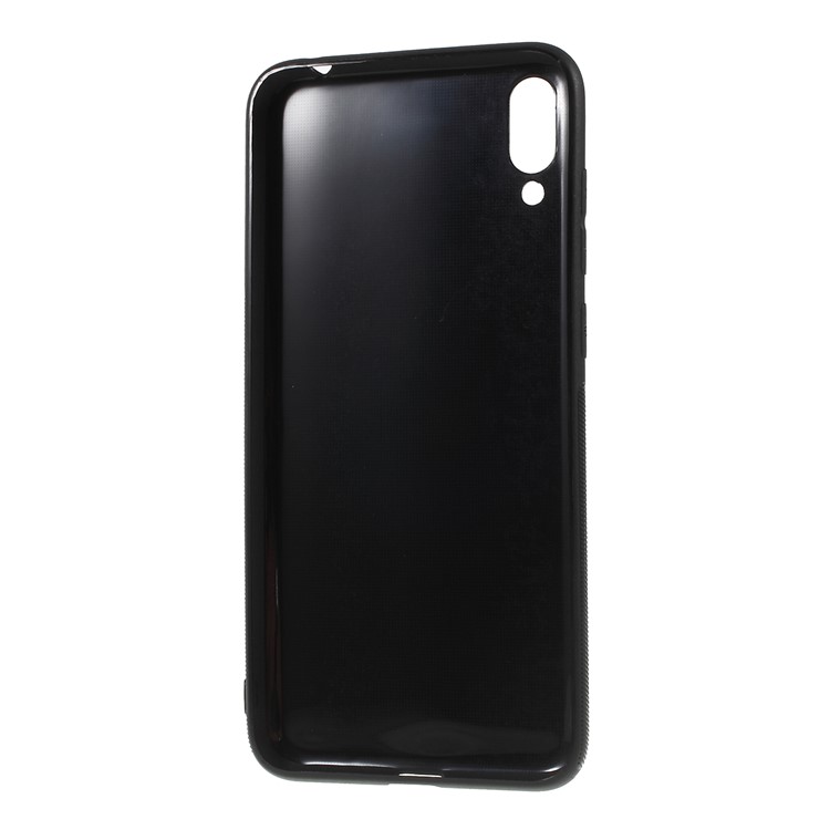 Carbon Fiber Brushed TPU Mobile Phone Shell for Huawei Enjoy 9 / Y7 Pro (2019) - Black-3