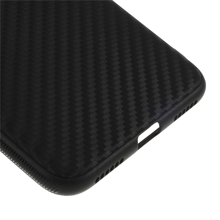 Carbon Fiber Brushed TPU Mobile Phone Shell for Huawei Enjoy 9 / Y7 Pro (2019) - Black-5