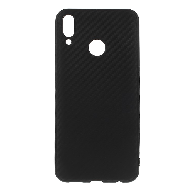Carbon Fiber Brushed TPU Mobile Phone Shell for Huawei Y9 (2019) / Enjoy 9 Plus - Black-1