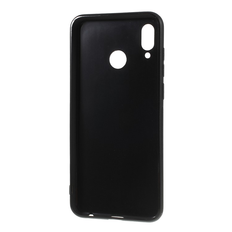 Carbon Fiber Brushed TPU Mobile Phone Case for Huawei Honor Play - Black-3