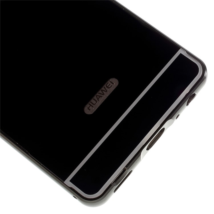 Sliding Metal Frame Plastic Case for Huawei P9 - Black-6