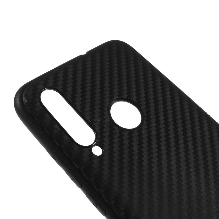 Carbon Fiber Brushed TPU Mobile Phone Shell for Huawei nova 4 - Black-4