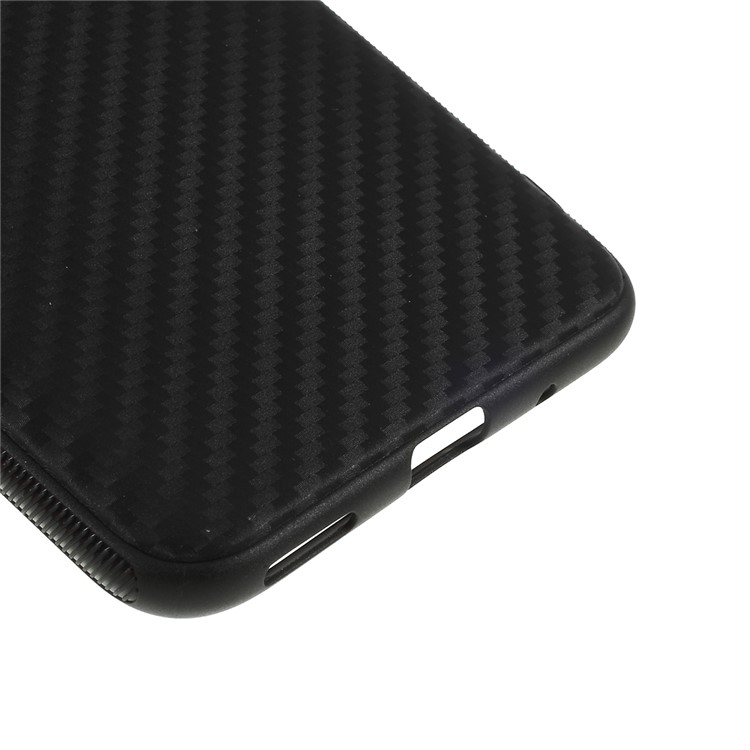Carbon Fiber Brushed TPU Mobile Phone Shell for Huawei nova 4 - Black-5