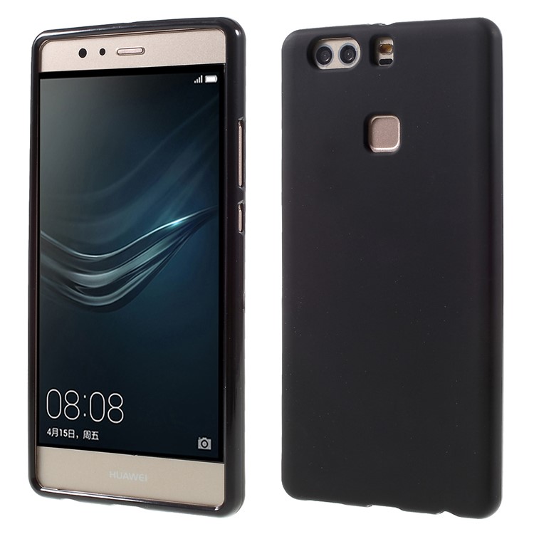 Flexible TPU Protective Case for Huawei P9 Plus - Black-1