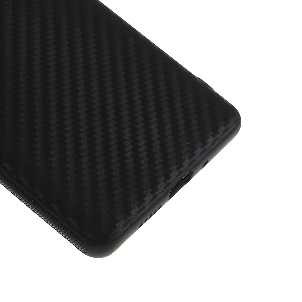 Carbon Fiber Brushed TPU Phone Casing for Huawei P30 Pro - Black-5