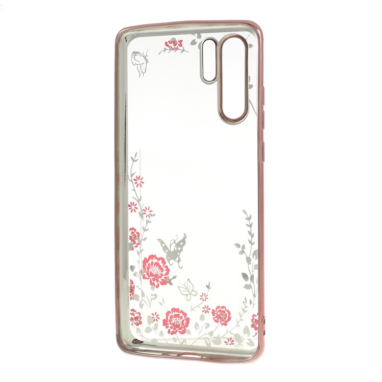 Electroplated Rhinestone TPU Case for Huawei P30 Pro - Rose Gold-3