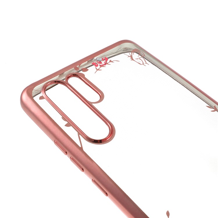 Electroplated Rhinestone TPU Case for Huawei P30 Pro - Rose Gold-4