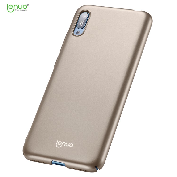 LENUO Leshield Serie Silky Touch Hard PC Schutzhülle Für Huawei Y6 Pro (2019) / Huawei Y6 (2019, Ohne Fingerabdrucksensor) - Gold-1