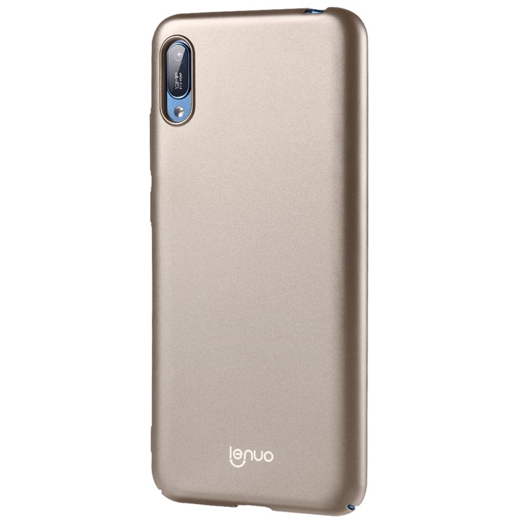 LENUO Leshield Serie Silky Touch Hard PC Schutzhülle Für Huawei Y6 Pro (2019) / Huawei Y6 (2019, Ohne Fingerabdrucksensor) - Gold-4