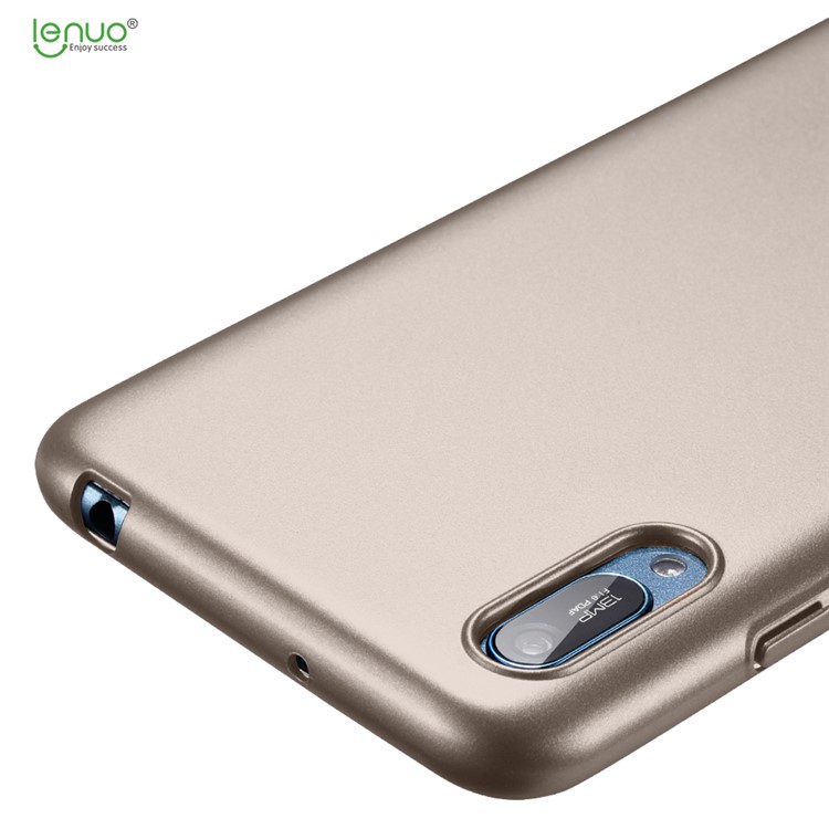 LENUO Leshield Serie Silky Touch Hard PC Schutzhülle Für Huawei Y6 Pro (2019) / Huawei Y6 (2019, Ohne Fingerabdrucksensor) - Gold-2