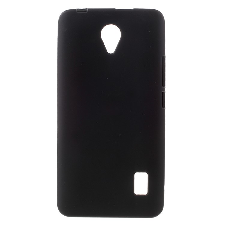 Frosted TPU Back Gel Cover for Huawei Y635 - Black-1