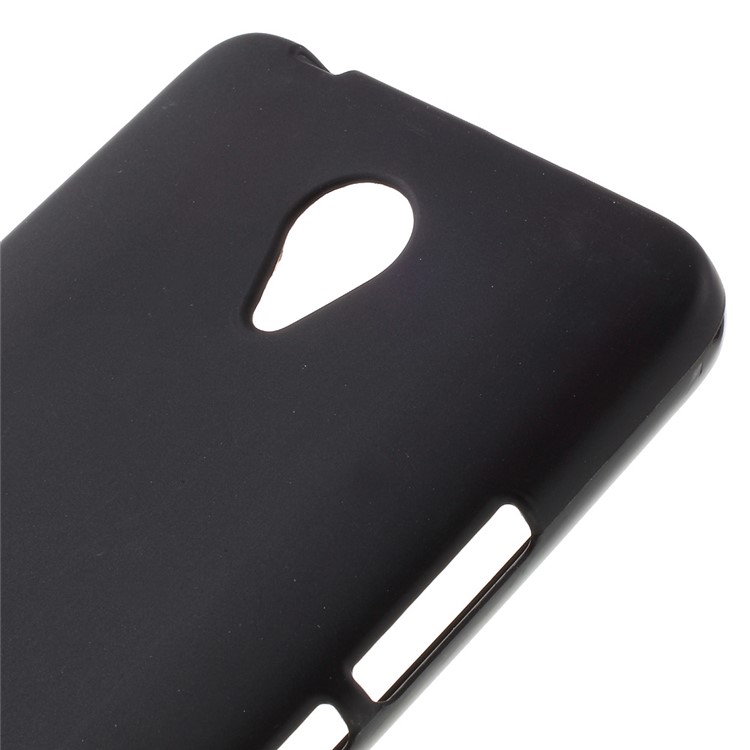 Frosted TPU Back Gel Cover for Huawei Y635 - Black-4