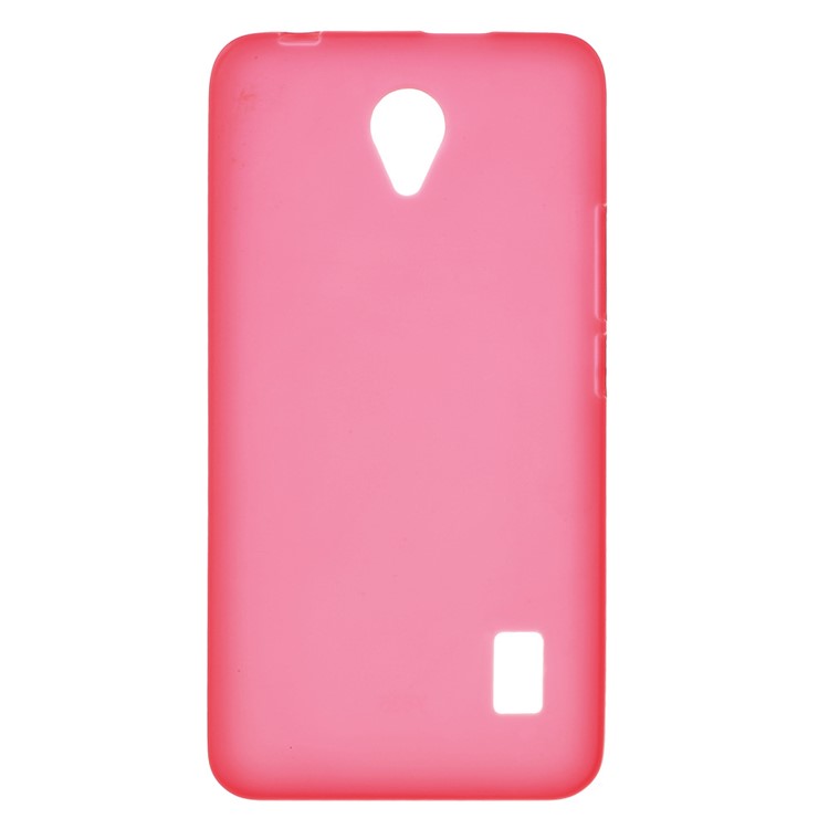 Frosted TPU Back Gel Phone Cover for Huawei Y635 - Red-1