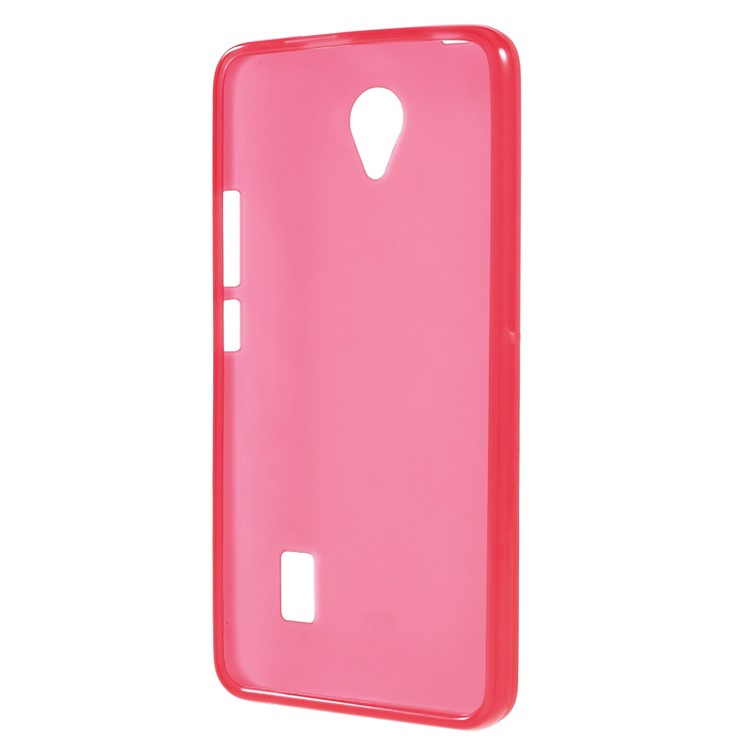 Frosted TPU Back Gel Phone Cover for Huawei Y635 - Red-2