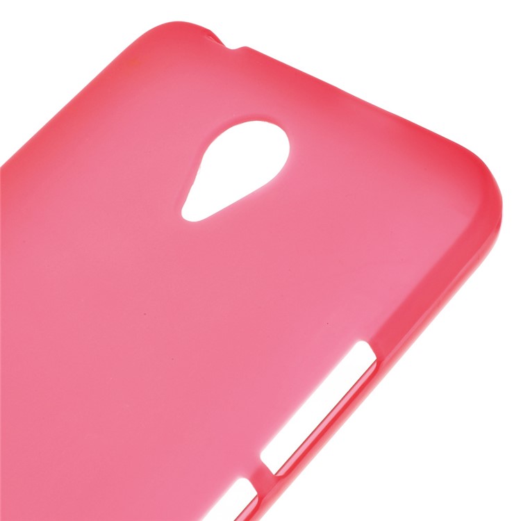 Frosted TPU Back Gel Phone Cover for Huawei Y635 - Red-4