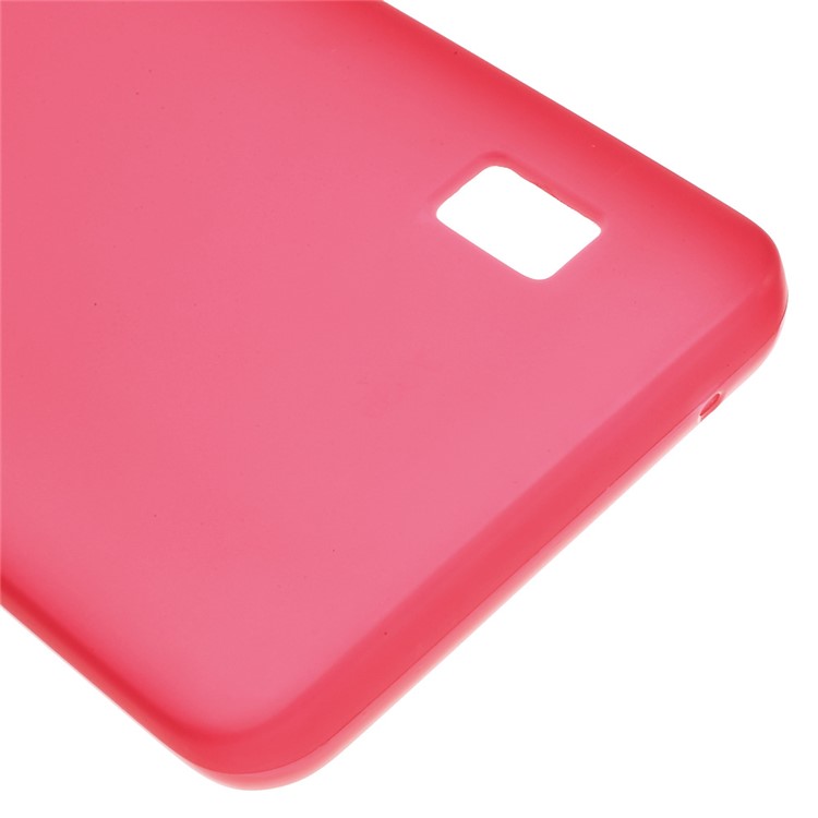 Frosted TPU Back Gel Phone Cover for Huawei Y635 - Red-5