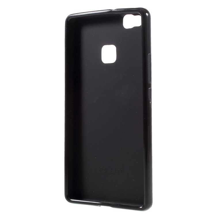 Frosted TPU Gel Cover for Huawei P9 Lite - Black-2