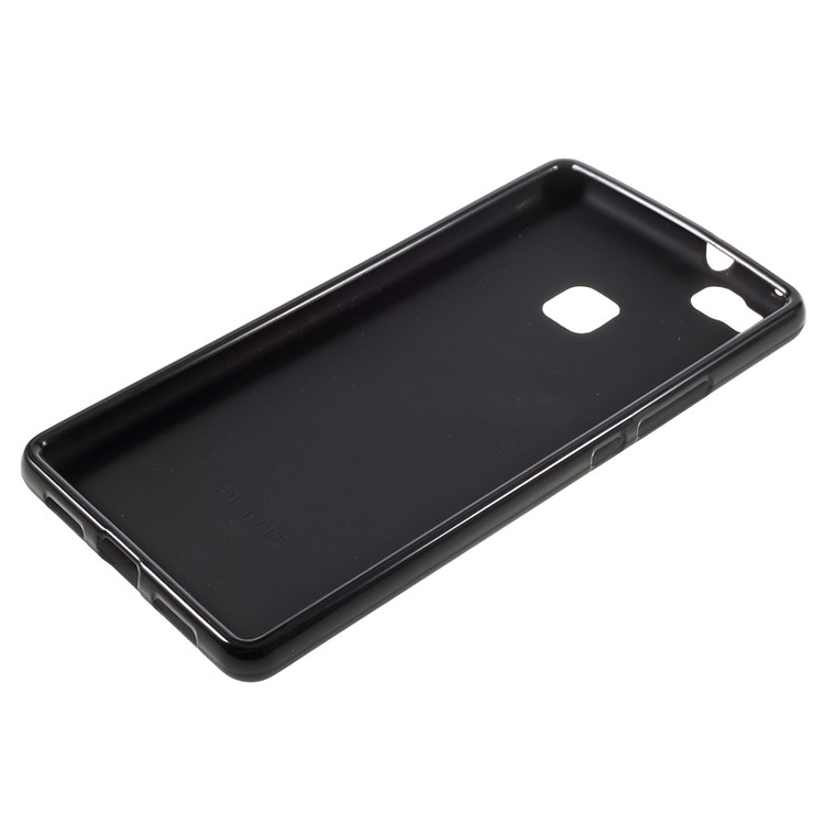 Frosted TPU Gel Cover for Huawei P9 Lite - Black-3