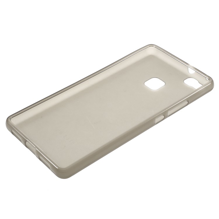 Matte TPU Gel Phone Cover for Huawei P9 Lite - Grey-3
