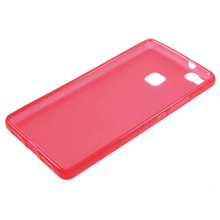 Frosted TPU Gel Phone Shell for Huawei P9 Lite - Red-3