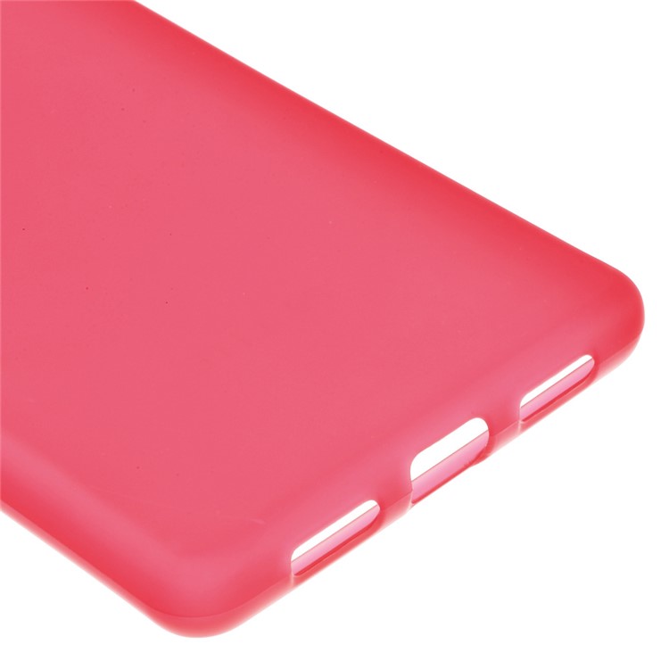 Frosted TPU Gel Phone Shell for Huawei P9 Lite - Red-5