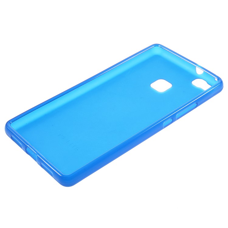 Frosted TPU Gel Back Cover for Huawei P9 Lite - Blue-3