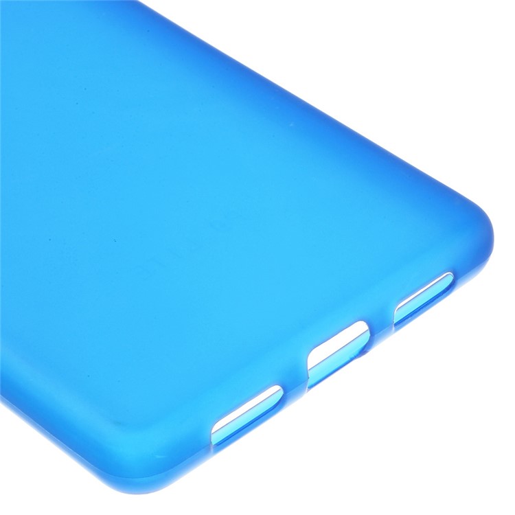 Frosted TPU Gel Back Cover for Huawei P9 Lite - Blue-5