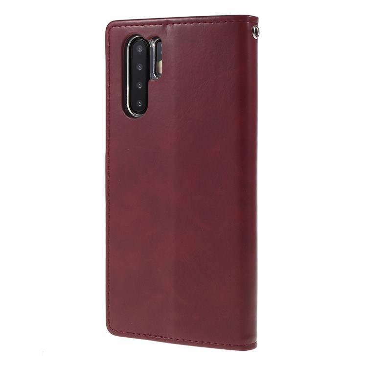 MERCURY GOOSPERY Blue Moon Leather Wallet Case for Huawei P30 Pro - Wine Red-2