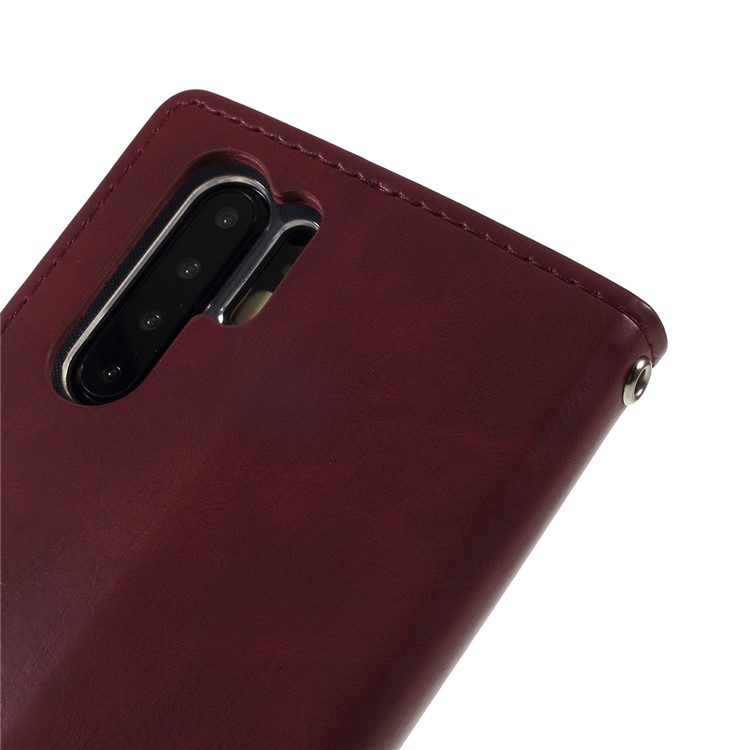 MERCURY GOOSPERY Blue Moon Leather Wallet Case for Huawei P30 Pro - Wine Red-5