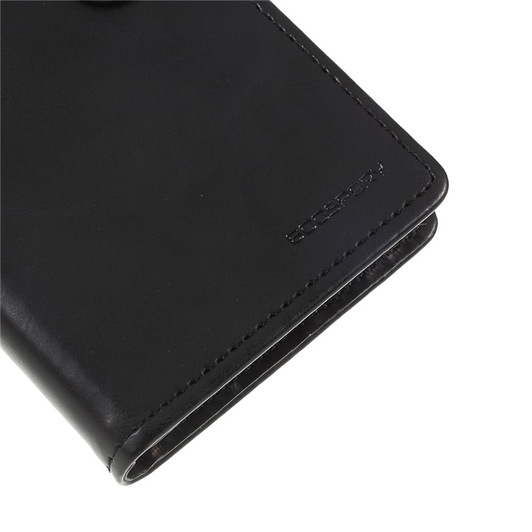 MERCURY GOOSPERY Blue Moon Leather Wallet Casing for Huawei P30 - Black-4