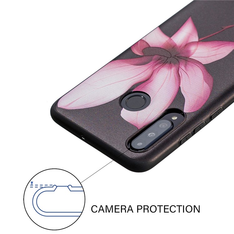 Accessorio In TPU Con Motivo Goffrato Per Huawei P30 Lite / nova 4e - Bel Fiore-5