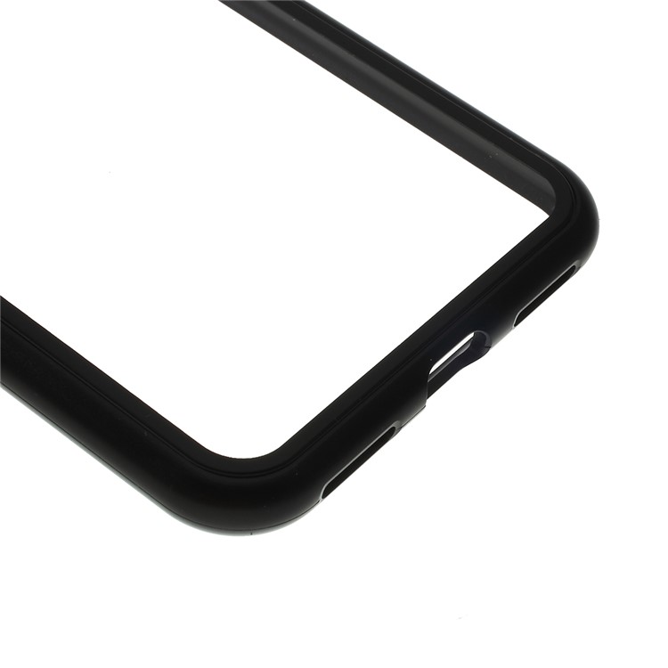 Magnetic Attraction Metal Frame Tempered Glass Case Shell for Huawei Enjoy 9 / Y7 Pro (2019) - Black-6