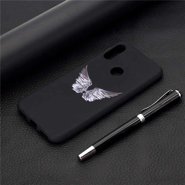 Pattern Printing Matte TPU Phone Case for Huawei Y6 (2019, with Fingerprint Sensor)/Y6 Prime (2019) - Wings-6