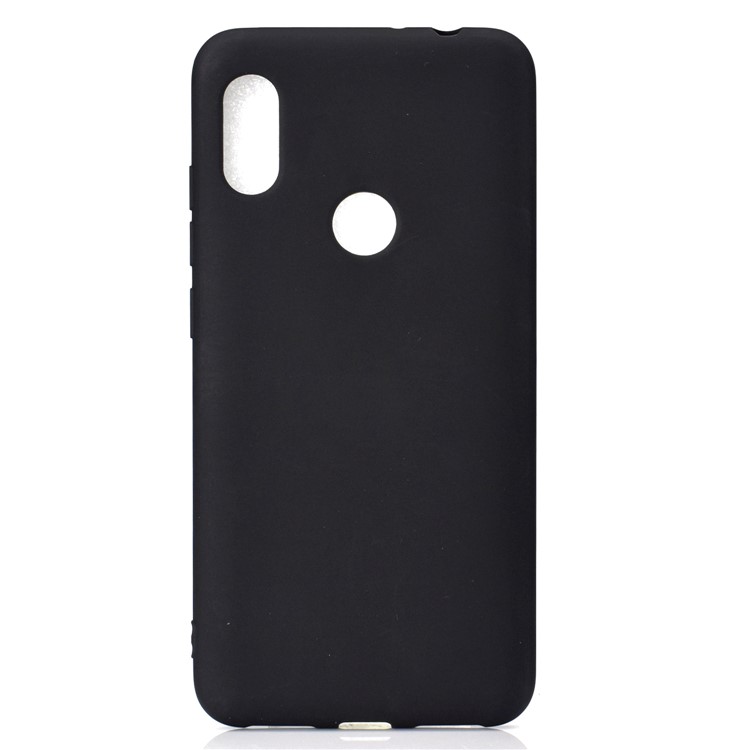 Soft Frosted TPU Mobile Phone Case for Huawei Y6 (2019, with Fingerprint Sensor) - Black-2