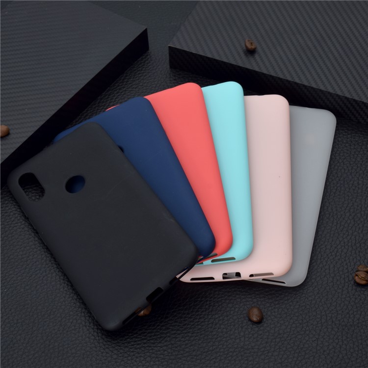 Soft Frosted TPU Mobile Phone Case for Huawei Y6 (2019, with Fingerprint Sensor) - Black-7