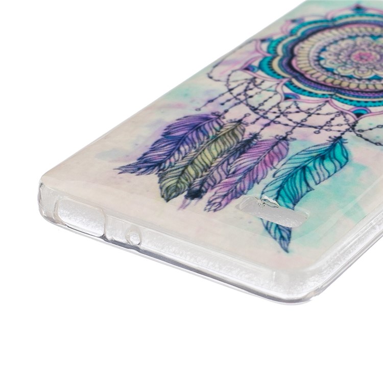 IMD Soft TPU Case Protector for Huawei Honor 4C - Dream Catcher Feather-2