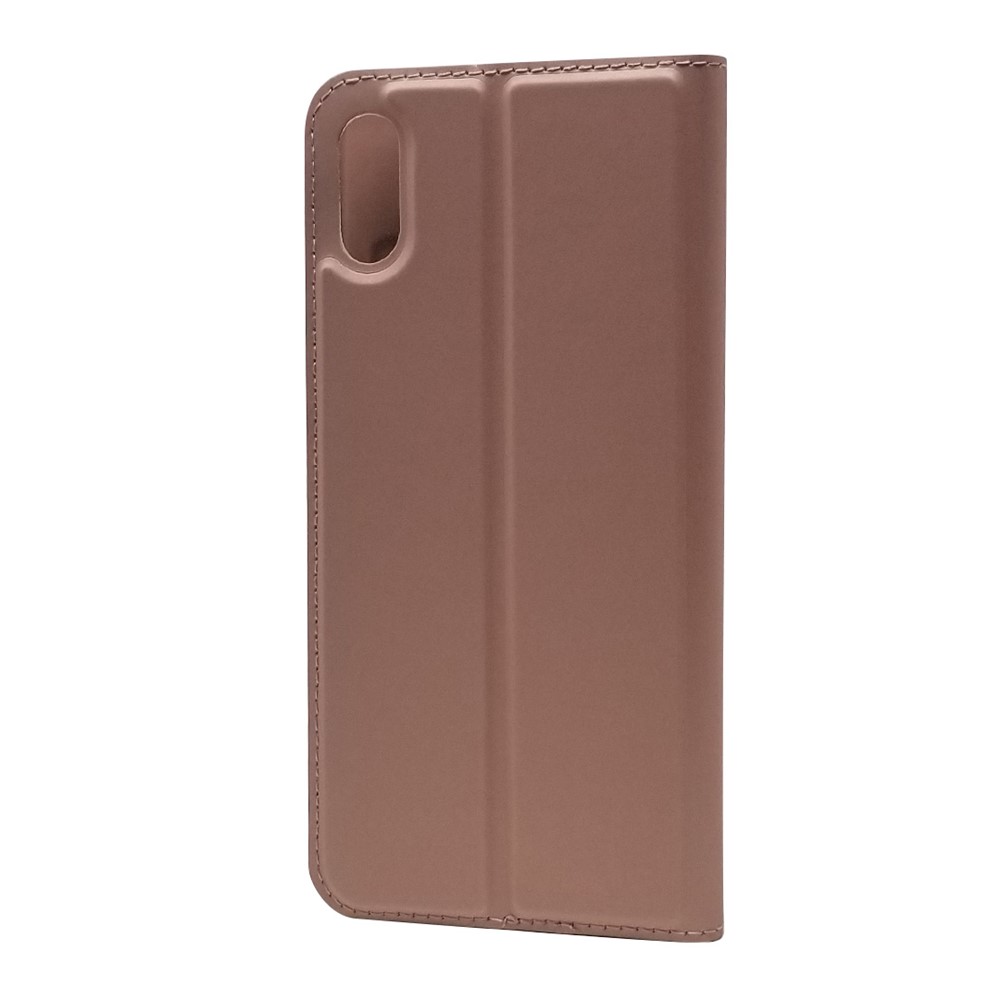 Magnetic Adsorption Leather Card Holder Case for Huawei Y6 Pro (2019) - Rose Gold-8