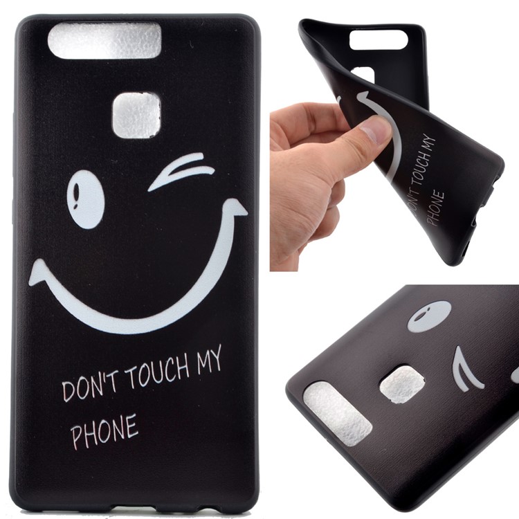 Flexible TPU Cover for Huawei P9 - Do not Touch My Phone-1